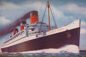 A hatalmas atlanti rekordtörő, a Queen Mary, 1937 alkotó: Unbekannt