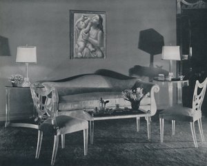 A modern nappali, 1942. alkotó: Unbekannt