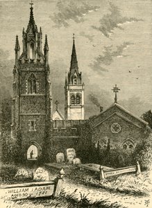 The Mortuary Chapel and New Church, Woburn, 1898. alkotó: Unbekannt