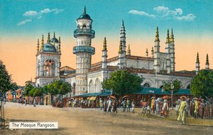 A Rangoon mecset, 1888 alkotó: Unbekannt