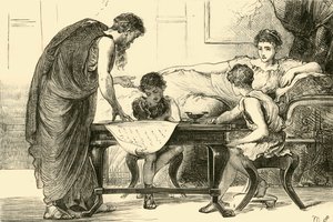 A Gracchi anyja, 1890. alkotó: Unbekannt
