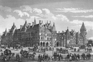 The New Law Courts, Westminster, London, 1878 1878 alkotó: Unbekannt