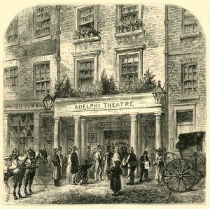 A Régi Adelphi Színház, 1881. alkotó: Unbekannt