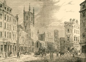 The Old Bank of England, A Mansion House-ból nézve, 1890. alkotó: Unbekannt