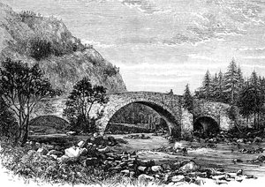 The Old Bridge, Invercauld, Skócia, 1900 alkotó: Unbekannt