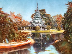 A Pagoda, Eden Gardens, Kalkutta, India, XX. század eleje alkotó: Unbekannt