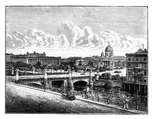 A Palace Bridge and Pleasure Garden, Berlin, Németország alkotó: Unbekannt