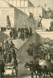 A Kouyunjik palota, felújított. Layard után, 1890. alkotó: Unbekannt