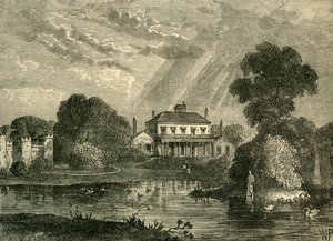 A pavilon, a Hans Place, 1800-ban, 1876 körül. alkotó: Unbekannt