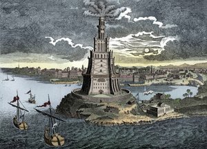 Az alexandriai Pharos, 18. század alkotó: Unbekannt