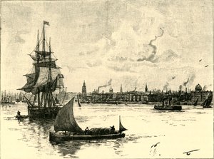 Liverpool kikötője, 1898. alkotó: Unbekannt