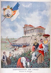 A portugál pavilon az 1900-as egyetemes kiállításon, Párizs, 1900 alkotó: Unbekannt