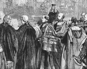 A walesi herceg először foglal helyet a Lordok Házában...1863, 1901. alkotó: Unbekannt