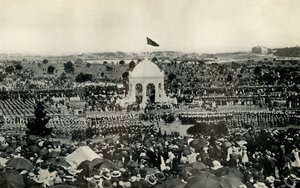 Az Ausztrál Nemzetközösség kikiáltása Sydneyben, 1901. január 1-jén, 1930 körül. alkotó: Unbekannt
