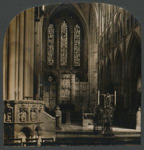 A Truro-székesegyház szószéke és kórusa, Eng., 1910. alkotó: Unbekannt