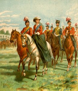 The Queen and the Prince Consort at a Review, . alkotó: Unbekannt