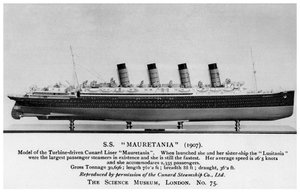 Az RMS Mauretania, XX. század alkotó: Unbekannt