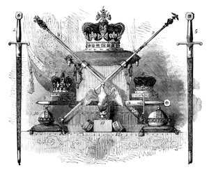 The Regalia of England, c1820 c1895 alkotó: Unbekannt