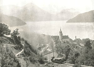 Rigi vasút, Vitznau, Svájc, 1895. alkotó: Unbekannt