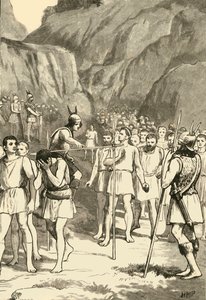 Az iga alatt áthaladó rómaiak a Caudine Forksnál, 1890. alkotó: Unbekannt
