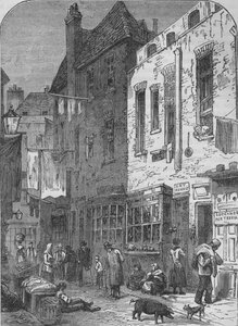 The Rookery of St Giles, London, 1850-1878 alkotó: Unbekannt