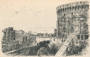 A királyi torony a skót király szállásától, 1895 alkotó: Unbekannt
