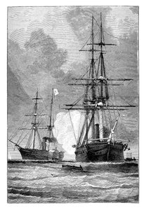 A San Jacinto, a Trent megállítása, 1861 alkotó: Unbekannt