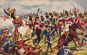 A Sherwood Erdészek. The Advance of The Sherwood Foresters at Salamanca, 1812, 1939. alkotó: Unbekannt