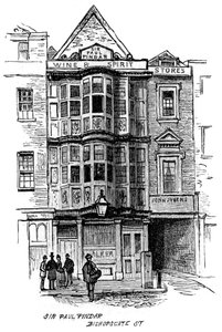 A Sir Paul Pindar nyilvános ház, Bishopsgate Street, London, 1887 alkotó: Unbekannt