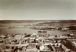 A Déli-öböl és a Paul-fok, Szevasztopol, Krím, 1850-es évek alkotó: Unbekannt