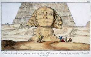 A Szfinx, Egyiptom, 1744 alkotó: Unbekannt