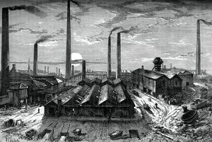 A St Rollox vegyi üzem, Glasgow, 1880 alkotó: Unbekannt