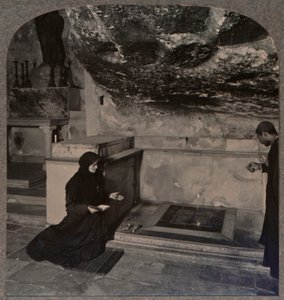 A kenet köve, Szent Sír-templom, Jeruzsálem, 1900 körül alkotó: Unbekannt