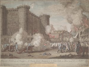 A Bastille megtámadása 1789. július 14-én alkotó: Unbekannt
