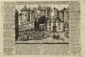 A Bastille megtámadása 1789. július 14-én alkotó: Unbekannt