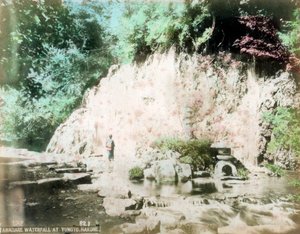 A Tamadare-vízesés, Yumoto, Hakone, Japán alkotó: Unbekannt