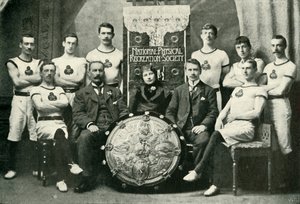Az Aberdeen Gymnasts csapata, a N.P.R.S. győztesei Challenge Shield, 1902. alkotó: Unbekannt