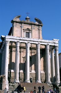 Antoninus és Faustina temploma, Róma, i.sz. 141 alkotó: Unbekannt