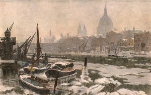 The Thames: A Severe Winter, 1900. alkotó: Unbekannt