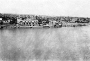 A Tigris folyó a 31. brit általános kórházból, Bagdad, Mezopotámia, I. világháború, 1918 alkotó: Unbekannt