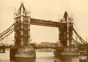 A Tower Bridge, London, 1930. alkotó: Unbekannt
