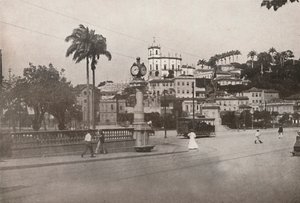 A Praca da Gloria mellett elhaladó villamos, 1914 alkotó: Unbekannt