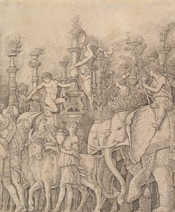 Caesar diadala: Az elefántok, kb. 1484-92. alkotó: Unbekannt