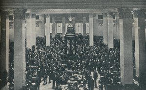 A Lloyds Underwriting Room, közepén a Rostrummal, 1936 alkotó: Unbekannt