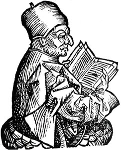 The Venerable Bede c673-735, angolszász teológus, tudós és történész, 1493 alkotó: Unbekannt