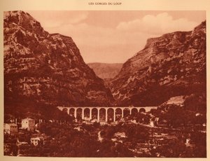 A viadukt és a szurdok kijárata, 1930. alkotó: Unbekannt