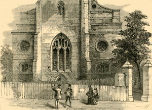 A West End of St. Andrews, a gótikus ívet mutatja, c1872. alkotó: Unbekannt