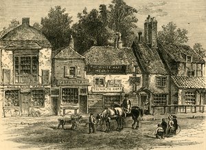 The White Hart, Knightsbridge, 1820, c1876. alkotó: Unbekannt