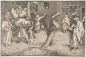 A vad ember avagy Orson és Valentine maskara, 1566. alkotó: Unbekannt