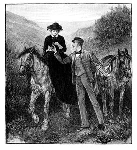 A királyi hercegnő udvarlása, 1850-es évek, 1888 alkotó: Unbekannt